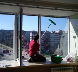 Мытье окон в однокомнатной квартире Протвино